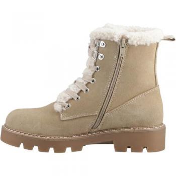 Hush Puppies Aurelia Beige Suede Women's Ankle Sand Boots - Size UK 3