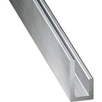 Cimaise de aluminio, 20 x 10 x 1,5 mm, 1 m