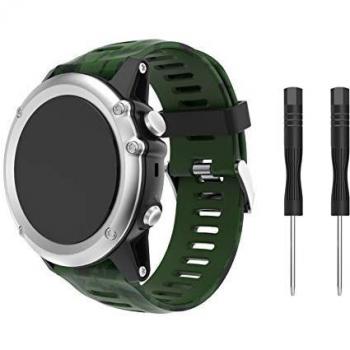 SUPORE Garmin Fenix 3 Correa de Reloj, reemplazo Respirable Suave del silicón Pulsera Hermosa Deporte y edición para Fenix 3/Fenix 3 HR/Fenix 5X Multi-Colors Smart Watch