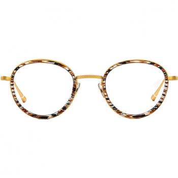 Etnia Barcelona Roxbury GDCL Men's Eyeglasses - Gold Frame, Size 47, Blue Light Block Available