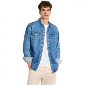 Sobrecamisa Vaquera Regular Fit Azul para Hombre Pepe Jeans - Algodón, Sostenible, Manga Larga, XXL