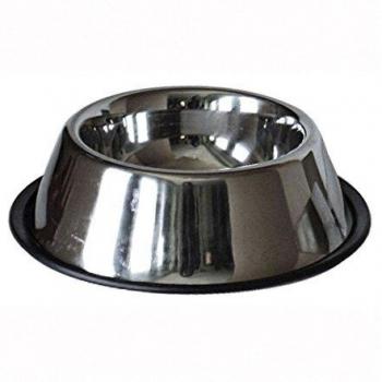 ICA CAA1220 Comedero de Acero Inoxidable Antideslizante, Gris