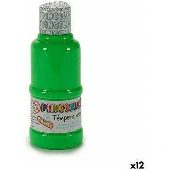Pincello Témperas Neon Verde 120 ml (12 Unidades)