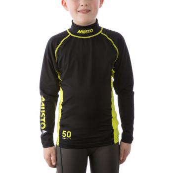 Musto 2018 Youth Championship LS Rash Vest Black SKTS006 Junior Sizes - Junior Large
