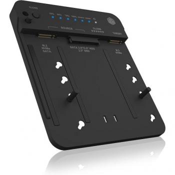 Estación de Acoplamiento y Clonación Doble para M.2 NVMe y SATA 2.5''/3.5'' - ICY BOX IB-2913MCL-C31 USB 3.2 Gen 2