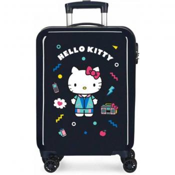 Maleta Infantil de Cabina ABS Rígida Castle of Hello Kitty Azul 34L