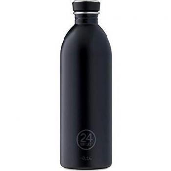 24Bottles Urban - Cantimplora unisex para adultos, color negro, 500 ml