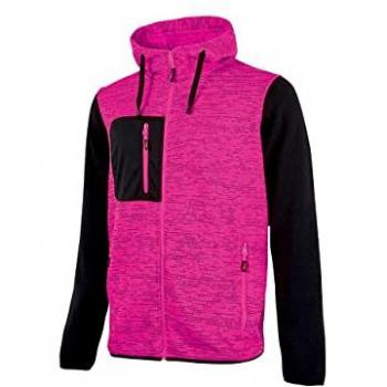 Chaqueta Sudadera con Cremallera Rainbow Negra/Fucsia T-XL