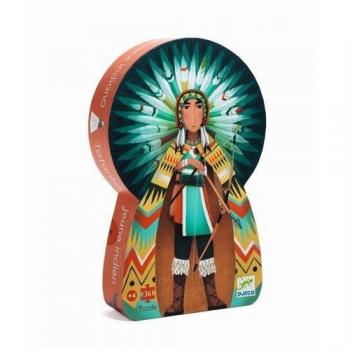 Puzzle Silueta Tatanka Joven Indio Djeco 36 Piezas