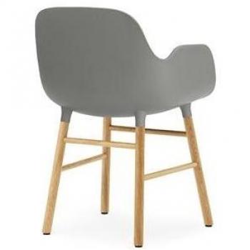 Normann Form Arm Chair Oak - Grey