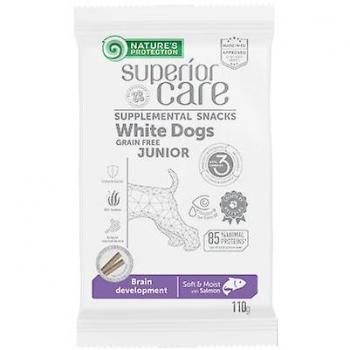Nature's Protection Snack Grain Free Junior de Salmón 110 Gr - Snack para perros, sin granos, formulado especialmente para cachorros, con salmón como fuente principal de proteínas, empaquetado en porciones de 110 gramos