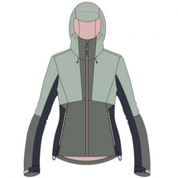 CMP Women's Regular Fit Green Rain Jacket
