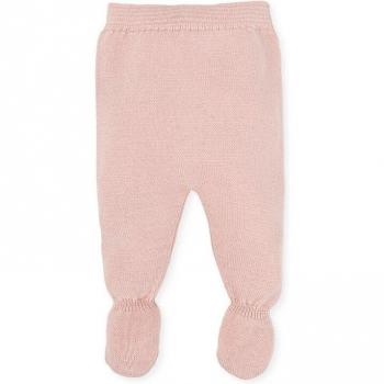 Polaina de bebé niña en tricot Tutto Piccolo pétalo con abertura trasera y botones, suave elástico en cintura