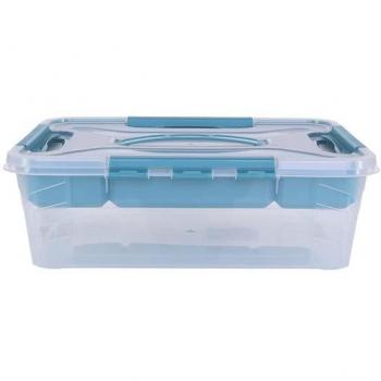 KEEEPERS - Caja de Almacenaje 10L con Tapa y Asa Ergonómica - Organizador Práctico en Diferentes Tamaños y Colores