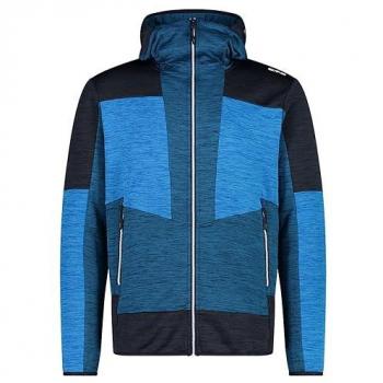 CMP Men's Fixed Hood Sweat Jacket - Dark Blue, Size 56