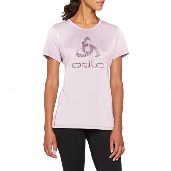 Odlo BL Top Crew Neck S/S Core Light Print Camiseta, otoño/Invierno, Mujer, Color Orchid Petal - Placed Print FW18, tamaño Medium