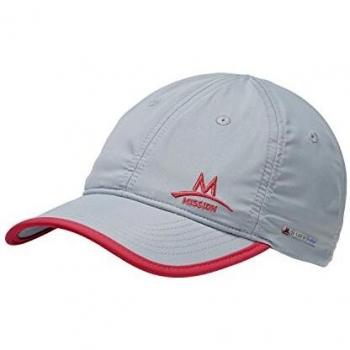 Mission Performance Hat Gorra, Hombre, Grey/Pink, OSFM