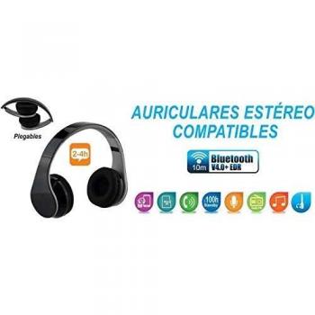 EXTRASTAR Auriculares Bluetooth V4.0+EDR BT Negros