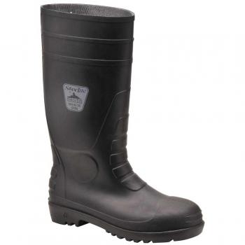 Portwest Mens Steelite Toe Capped Total Safety Work Wellington Welly Boots Black