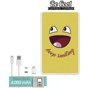Becool® - Batería Externa Power Bank 4000 mah + Gratis 1 cable USB-MicroUsb
