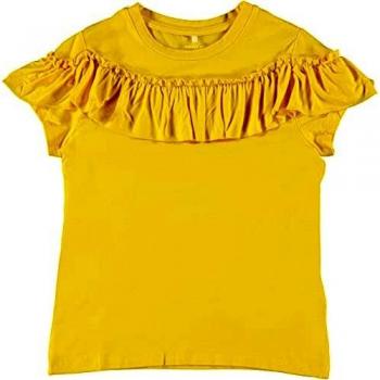 NAME IT Camiseta con Volantes en la Parte Delantera