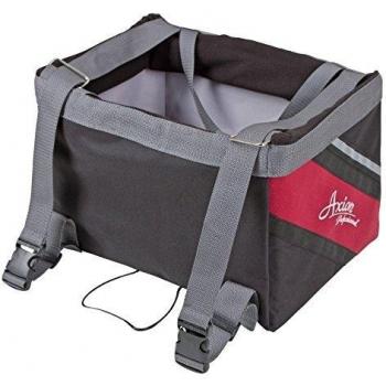 Cesta de Bicicleta para Perro Kerbl Vacation 38x25x25 cm Negra/Roja