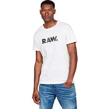 G-Star Raw Men's Holorn Short Sleeve T-Shirt, White, Casual Cotton, XXS