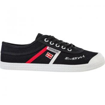Zapatillas deporte de Mujer y Hombre KAWASAKI SIGNATURE CANVAS SHOE K202601 1001 BLACK - Zapatillas de lona, diseño unisex, color negro, modelo K202601