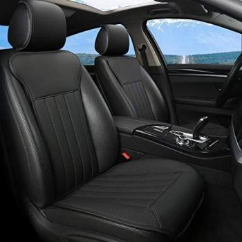 BLACK PANTHER Fundas Asientos Coche, Lujo Fundas para Asientos de Coche,Cuatro Estaciones Universal Antideslizante Protector Asiento Delanterocon Respaldo