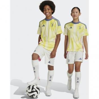 Adidas Juventus Kids Away Shorts 2024/25 - Off White