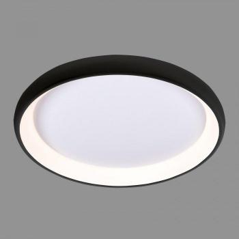 Lámpara de techo moderna Alessia Black - Italux - Lámpara de techo LED empotrada en negro, blanco cálido 3000K, 2750lm