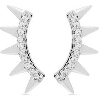 PENDIENTES PLATA Y CIRCONITAS, MARCA LUXENTER EQ19800
