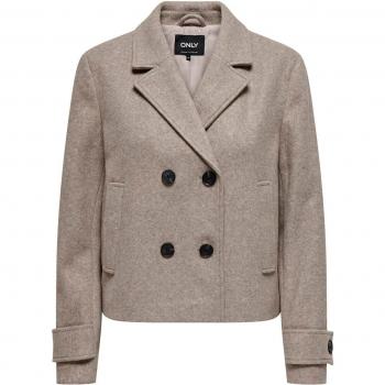 Abrigo corto de mujer Only Freja en color beige, estilo moderno y cómodo