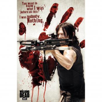 Grupo Erik Editores The Walking Dead Bloody Hand Daryl Poster, Madera, Varios, 65 x 3.5 x 3.5 cm