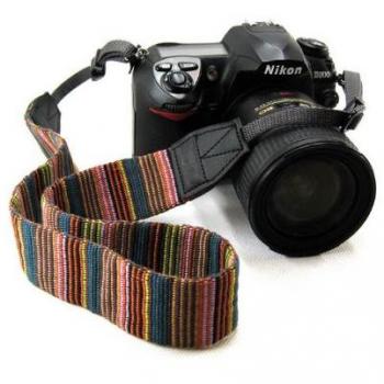 Beiuns Weiche Universal farbstreifen Kameragurt Trageriemen Kamera Gurt Schulter cinturón de correa de cuello TRAGEGURT Schultergurt Gürtel für Einzel DSLR SLR Leica Camera nikon von Sony Canon Olympus Pentax usw.