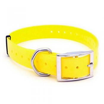 Collar de Poliuretano Ibáñez para Perros de Caza 3,8 X 60cm Amarillo Fosforito - Collar de Poliuretano para perros, 38 mm de ancho, alta resistencia, color amarillo fosfor