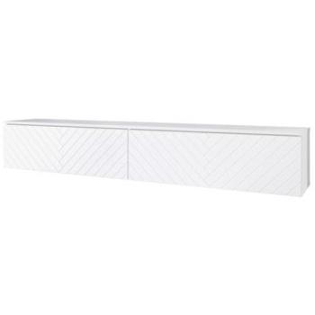 Mueble TV Sarasota 166 Blanco Moderno 180x30x33cm MDF con Dos Puertas