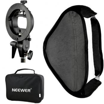 Neewer Estudio Foto Múltiples Funciones con Softbox Tipo S Yugo Montaje Soporte para Montaje y Estuche Transporte Set para Fotografía de Retrato/Producto