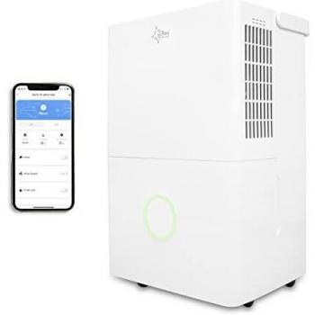 SUNTEC Deshumidificador de aire DryFix 30 select APP – Para espacios de hasta 100 m2 250 m3 – Controlado mediante app – Deshumidificador Smart Home con rendimiento de 30 l/día – Portátil y silencioso