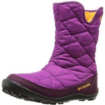 Columbia Youth Minx Slip Omni-Heat Waterproof - Botas de deporte para niñas, color Morado