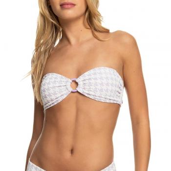 Bikini Bandeau Roxy Check It con Estampado Cuadros