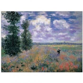 Artopweb D Argenteuil 60x80 cm Panel Decorativo con Diseño Monet Les Coquelicots Environs d'Argenteuil, Madera, Multicolor, 80x3x60 cm