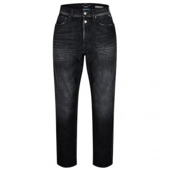 Replay Men's Straight Fit 5-Pocket Jeans - Black - Size 34/32