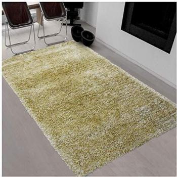 Alfombra Shaggy Hecha a Mano 140x200 Color Crema Suave y Soyeux Care&Fair