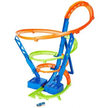 Hot Wheels Action Espiral Rápida de Choque Pista para Coches de Juguete