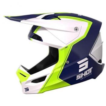 Casco de motocross Shot Furious Reflex Azul Glossy XL