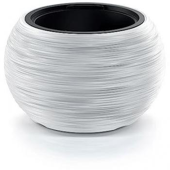Maceta Furu Bowl Blanco - 43.5x43.5x27.5 cm - 11 Litros - Con Depósito y Relieve Espectacular