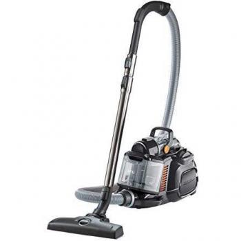 AEG LX7-2-EB-P Aspiradora de Trineo Sin Bolsa, 750 W de Potencia, Filtro Higiénico Lavable, Depósito de 1,4L, Fácil Vaciado, Radio de acción de 9 m, 72dB de Ruido,Cepillo Suelos Duros y Parquet, Negro