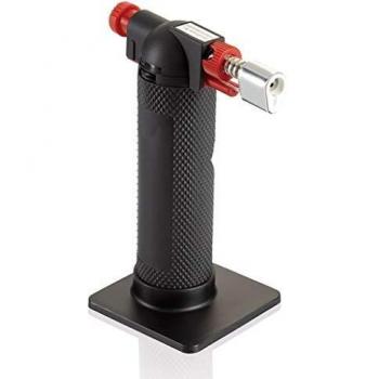 Leifheit Flambeador profesional para repostería y otros usos, mechero soplete seguro y fácil de usar, flambeador rellenable con butano, serie ProLine
