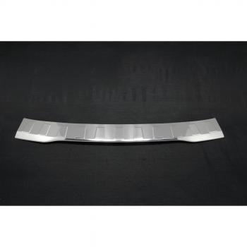 teileplus24 L518C Acero Inoxidable Parachoques protección para Ford Transit Tourneo Courier 2014- con Borde